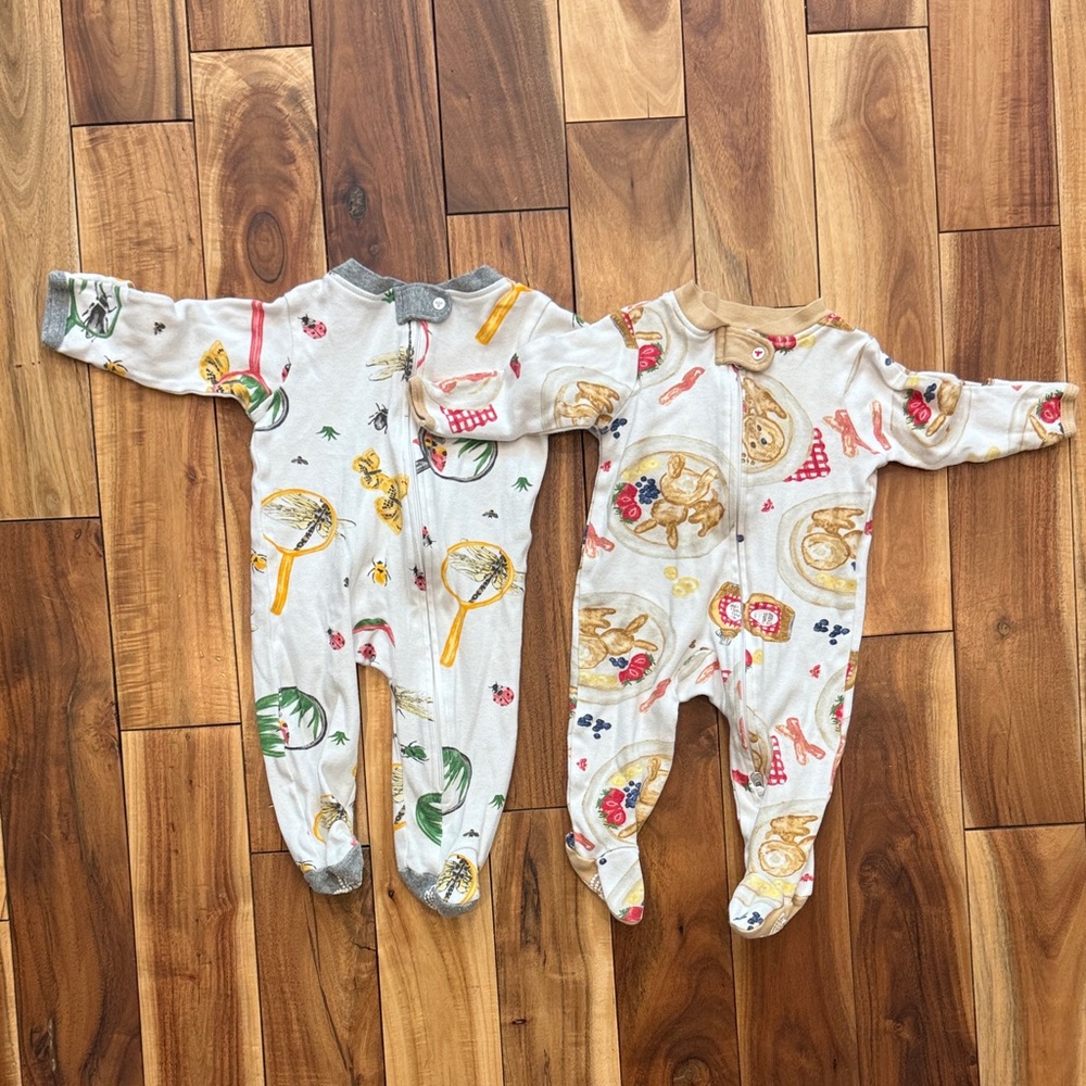 Burt's Bees Bugs and Breakfast Footies - Cream